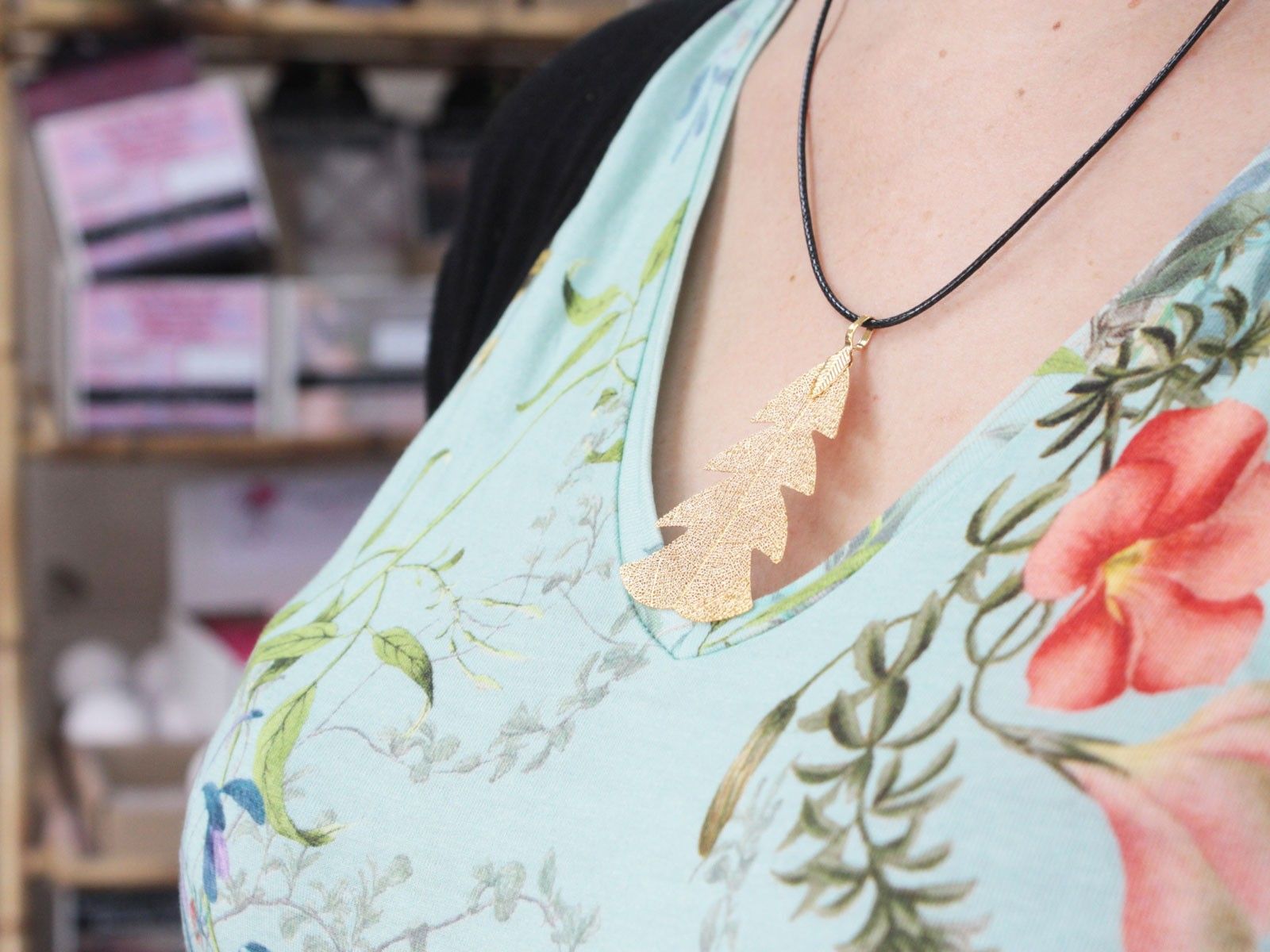 Necklace - Festive Fir - Gold