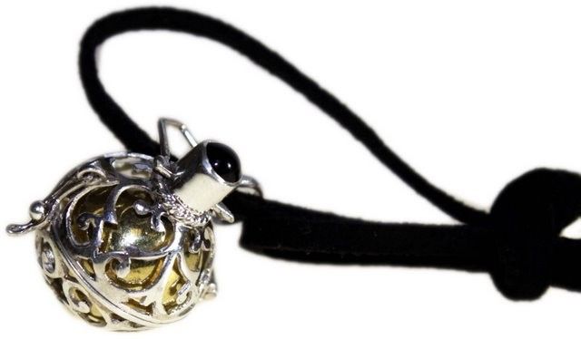 Silver Angel Bell - Night time - 18mm