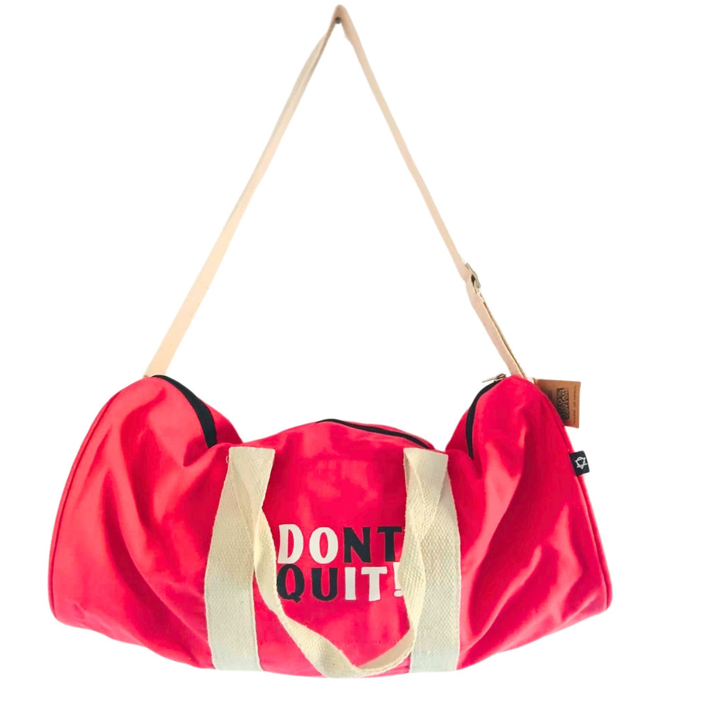 Don't Quit Gym Bag - Cherry Pink (219C)