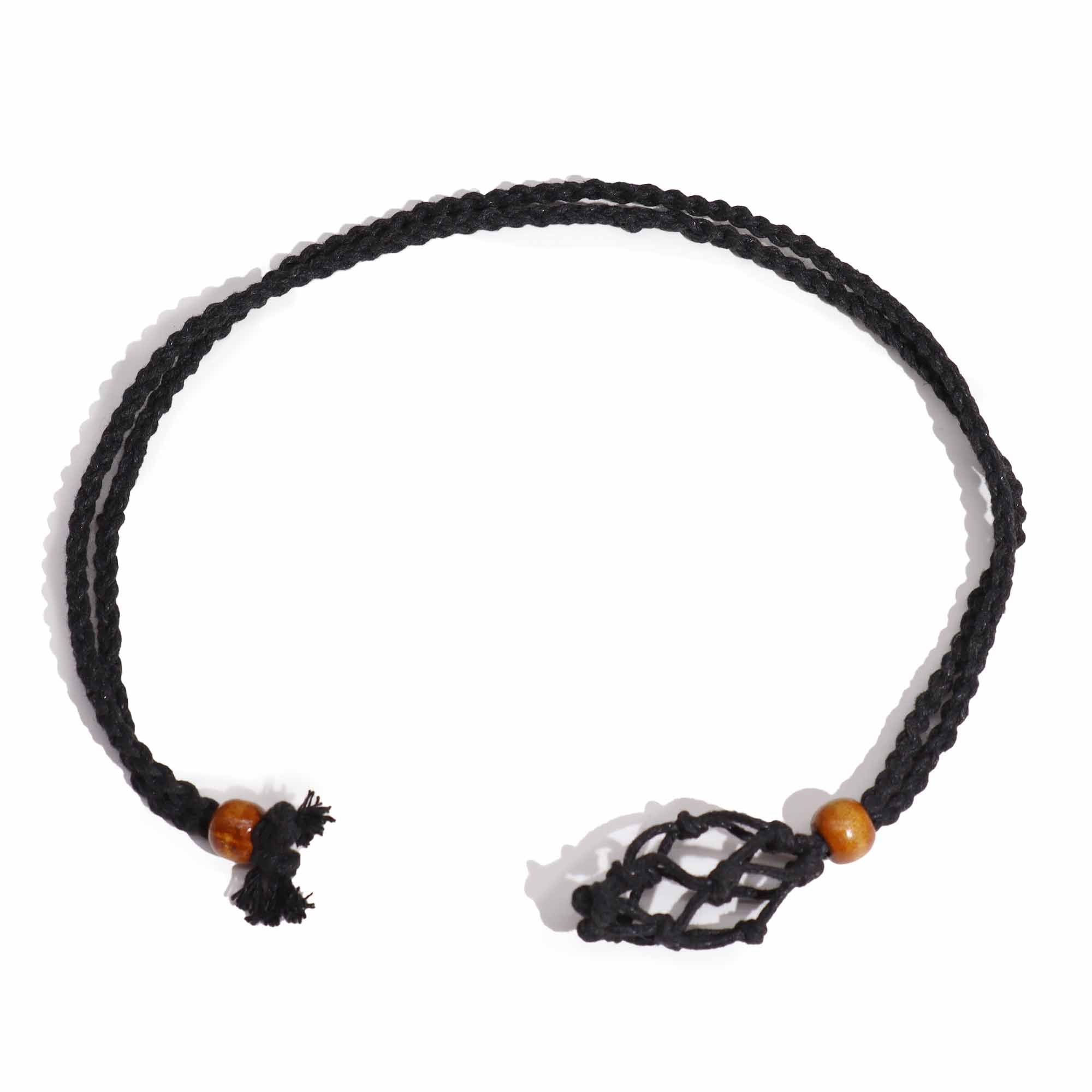 Crystal Gemstone Necklace Cord 45cm/18inch - Black