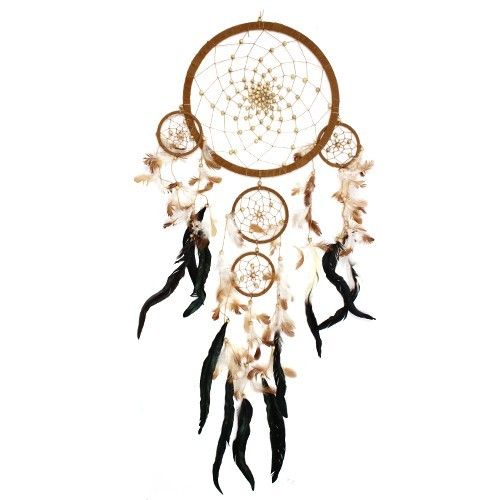 Bali Dreamcatcher - XLarge Round - Cream/Coffee/Choc