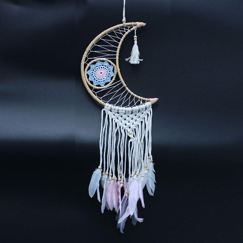 Protection Dream Cather - Macrame Moon Assorted Colours