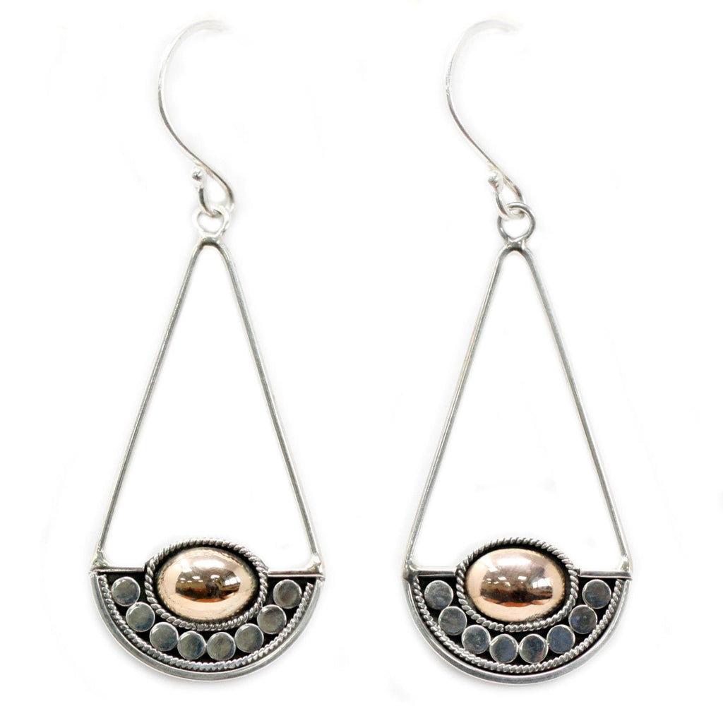 Silver &amp; Gold Earring - Luna Balance