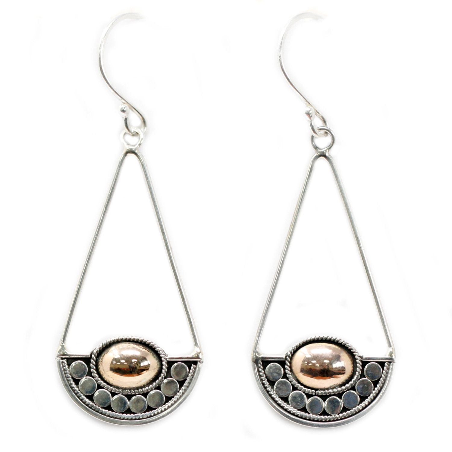 Silver &amp; Gold Earring - Luna Balance