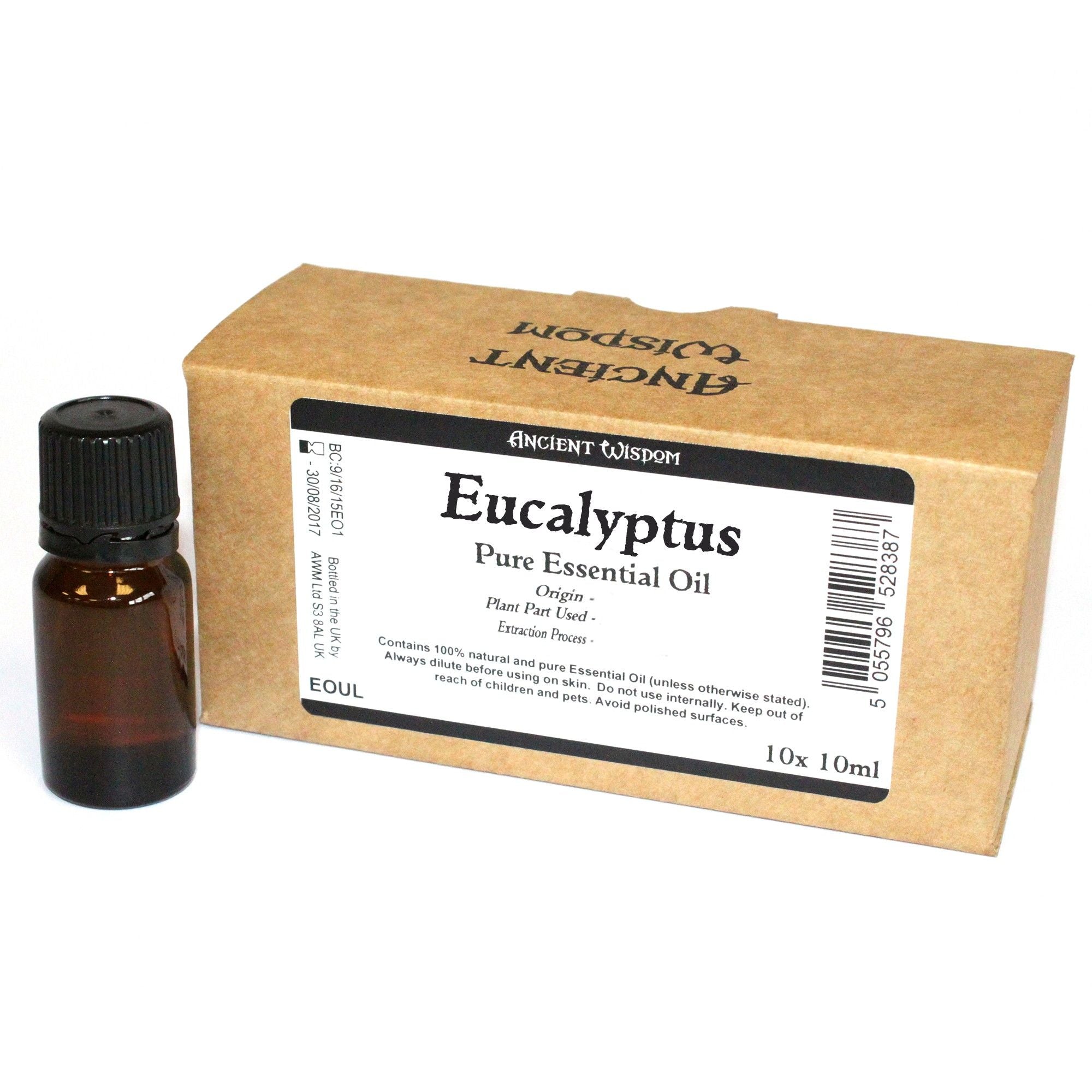 10x 10ml Eucalyptus Essential Oil Unlabelled