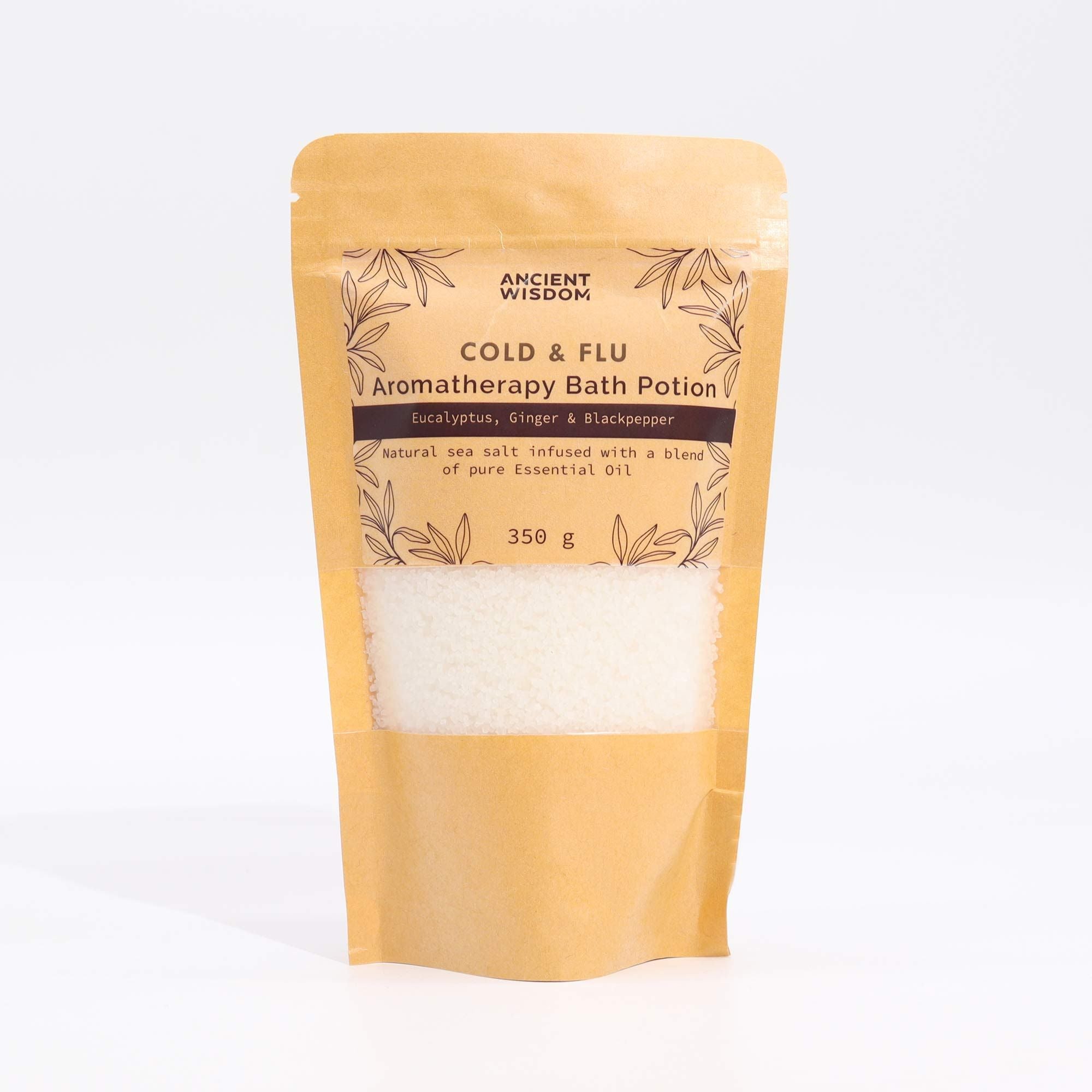 Aromatherapy Bath Potion in Kraft Bag 350g - Colds &amp; Flu