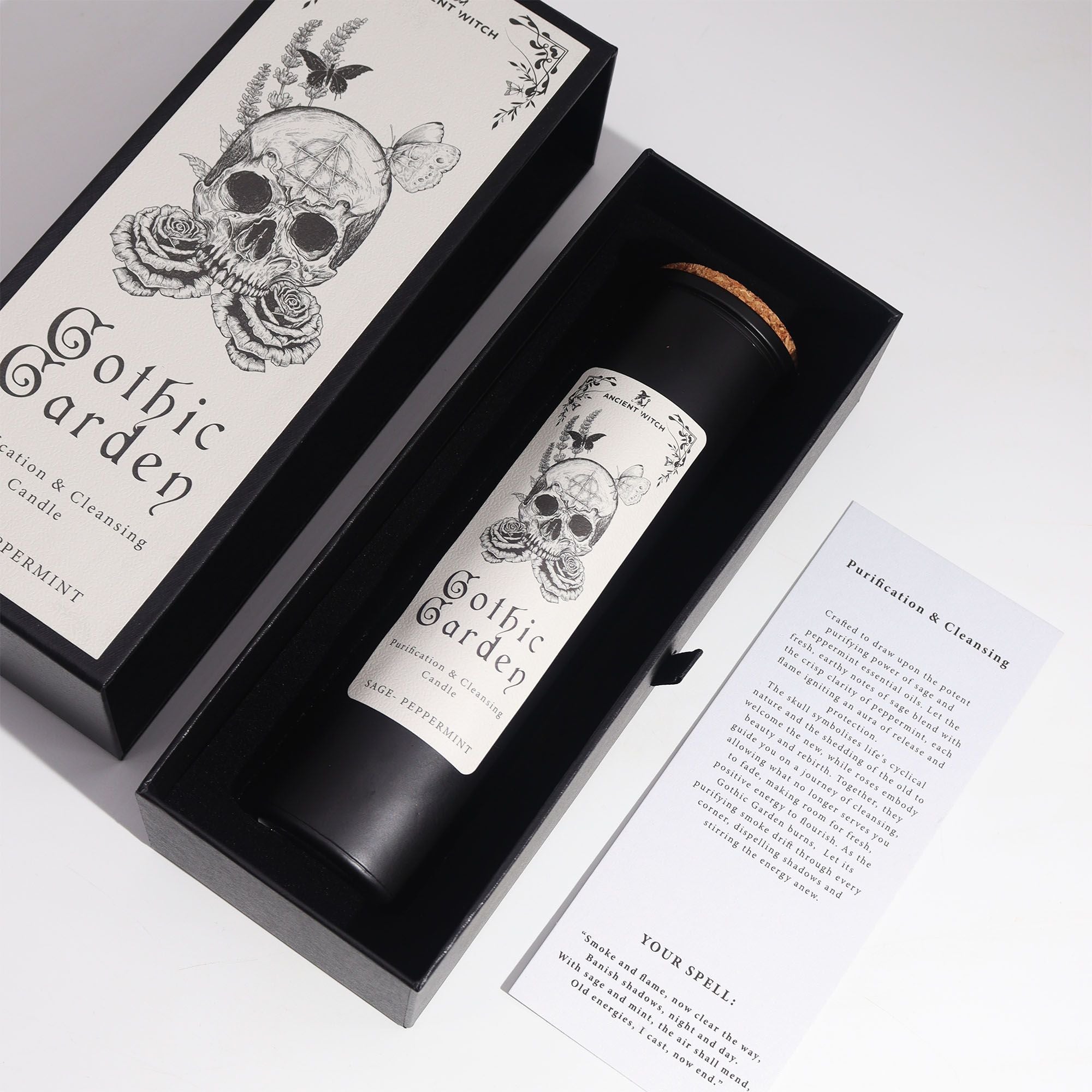 Ancient Witch Purification Candles - Gothic Garden