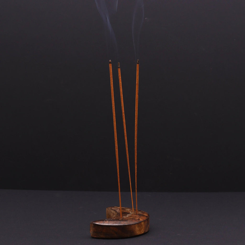 Engraved and Brass Zodiac Sign Incense Burners - Moon