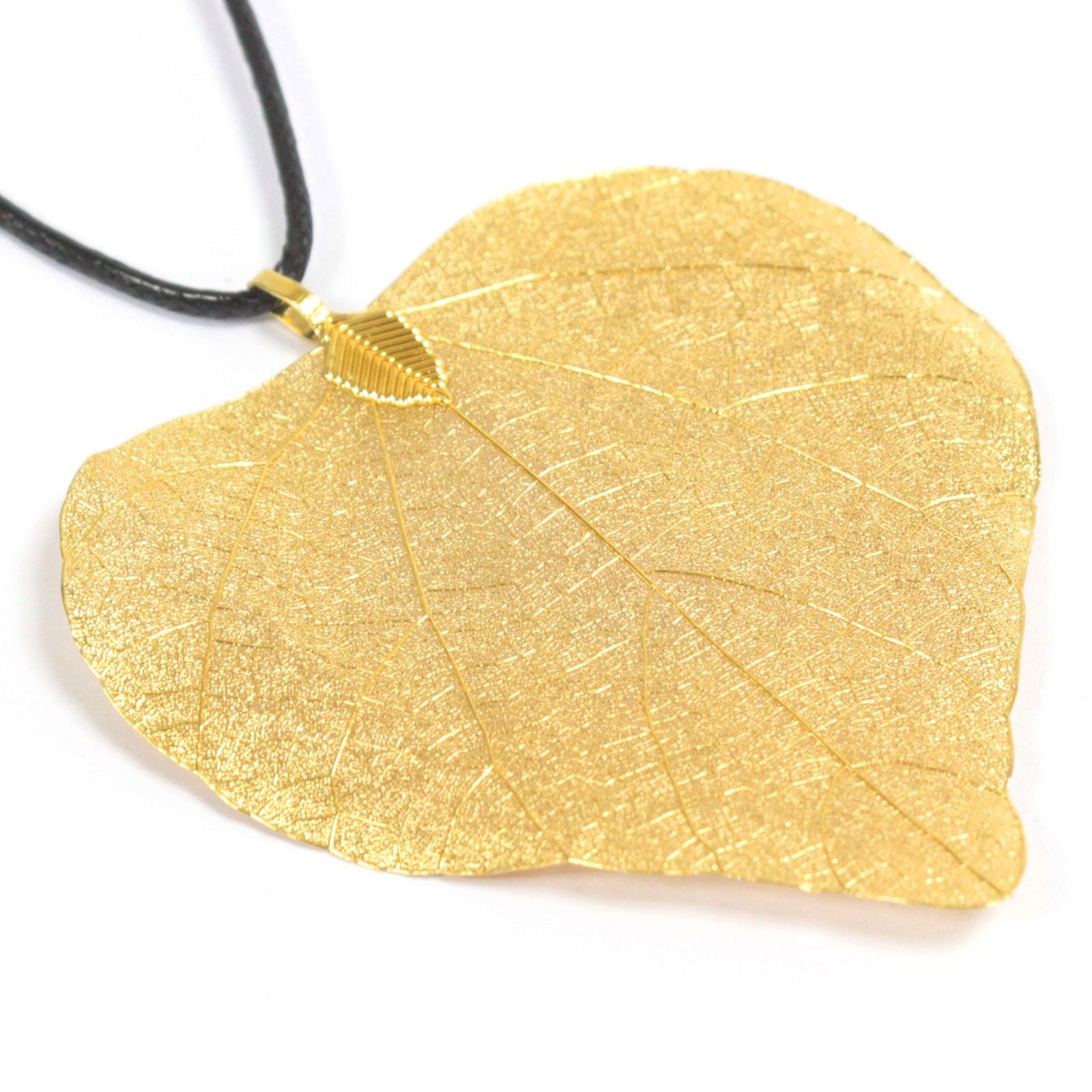 Necklace - Heart Leaf - Gold