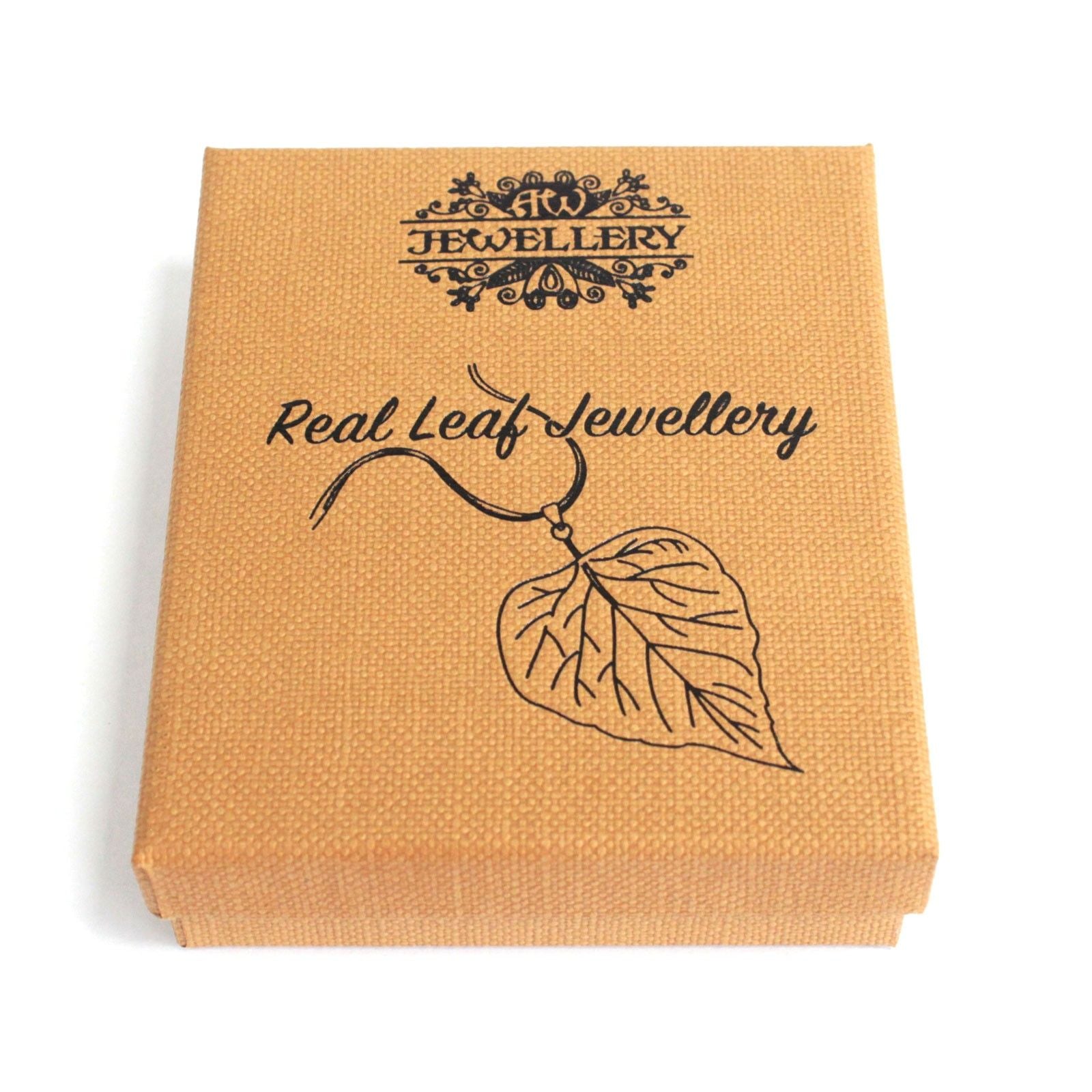 Necklace &amp; Earring Set - Heart Leaf - Pewter