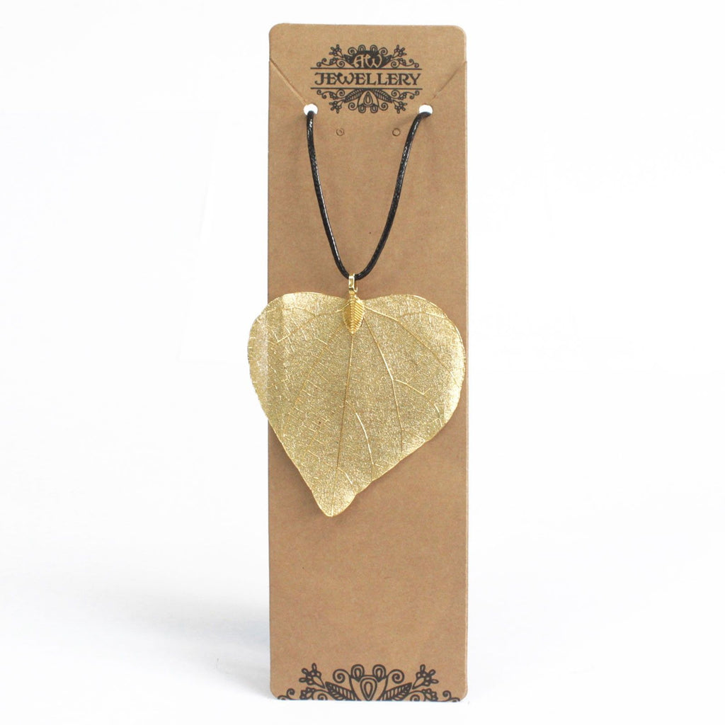 Necklace - Heart Leaf - Gold