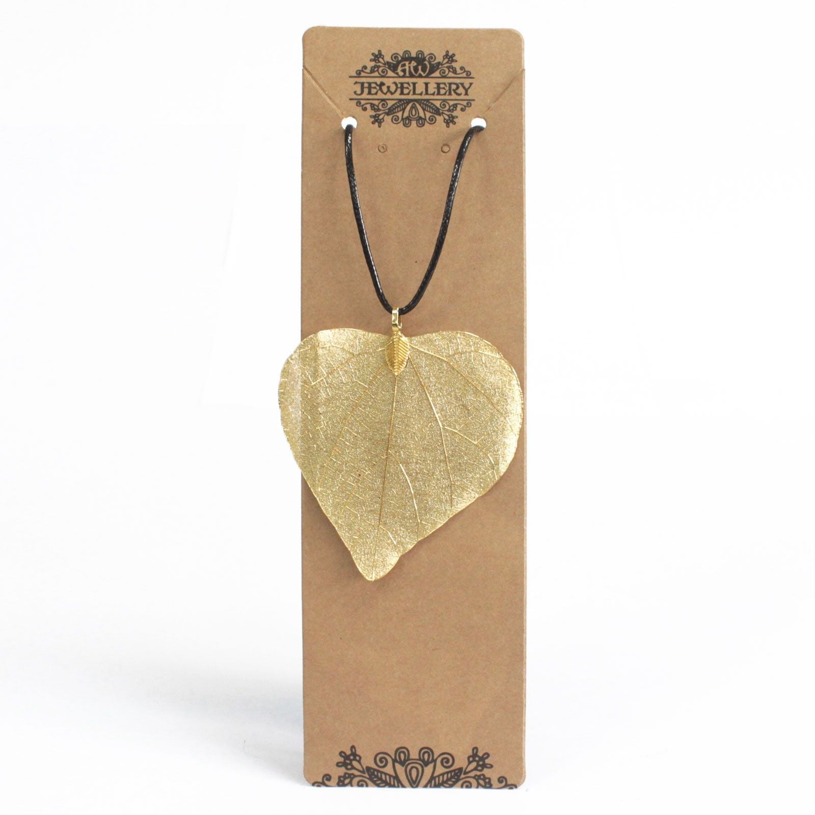 Necklace - Heart Leaf - Gold