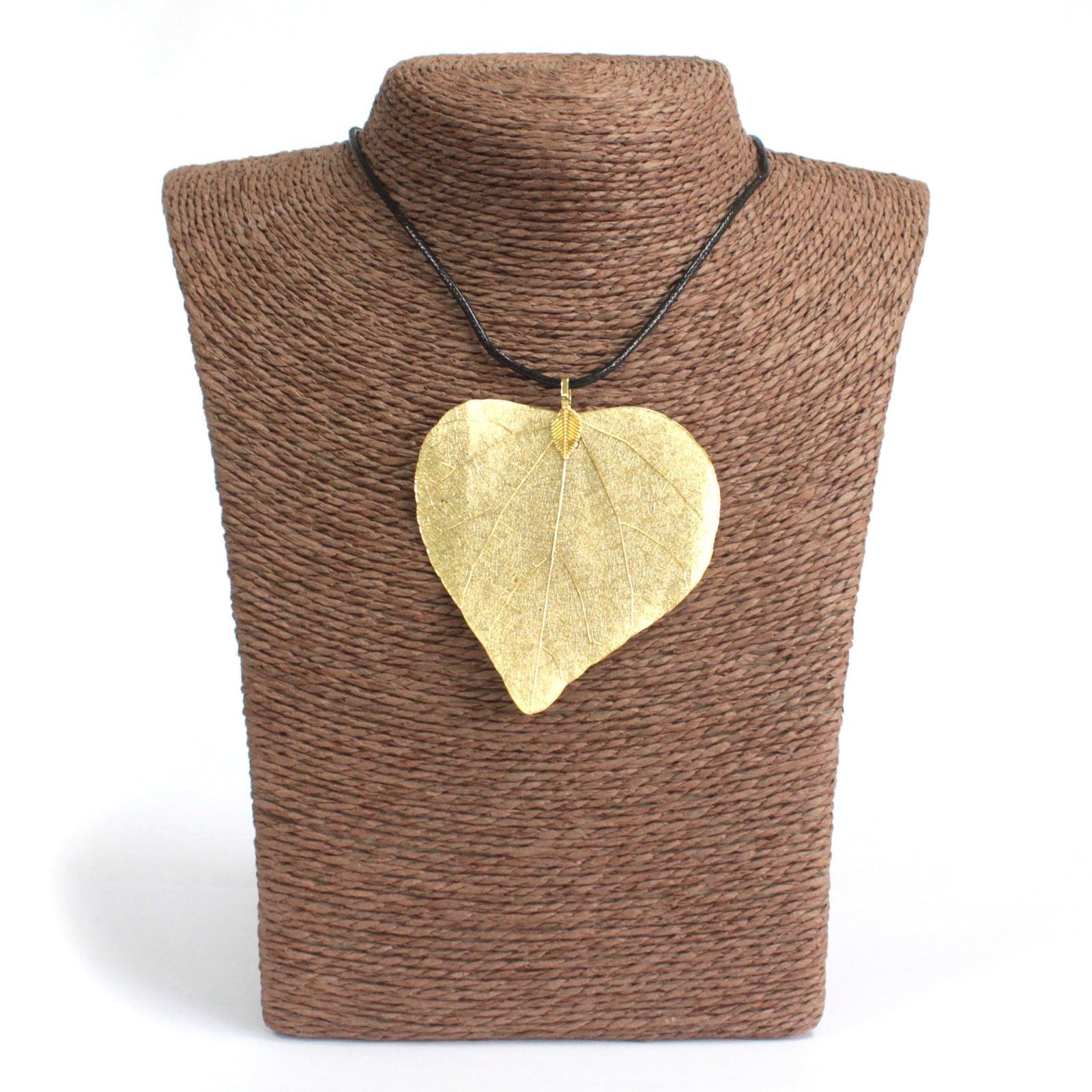 Necklace - Heart Leaf - Gold