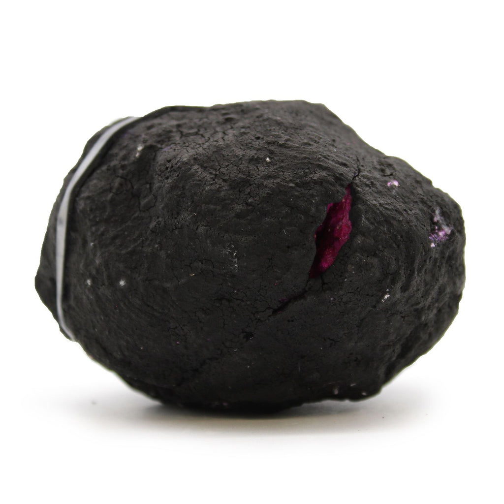 Coloured Calsite Geodes - Black Rock - Dark Red