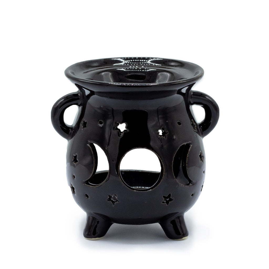 Caildren Oil Burner - Moon Phase - Black