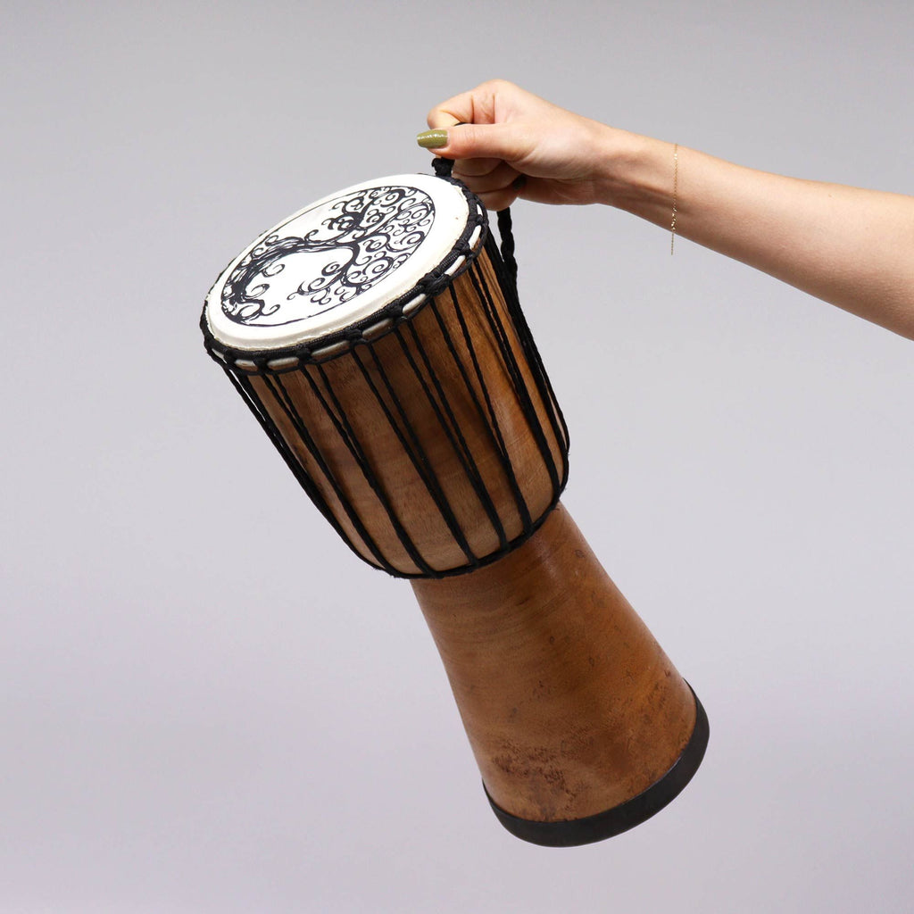Handgemaakte djembe met brede bovenkant - 40 cm