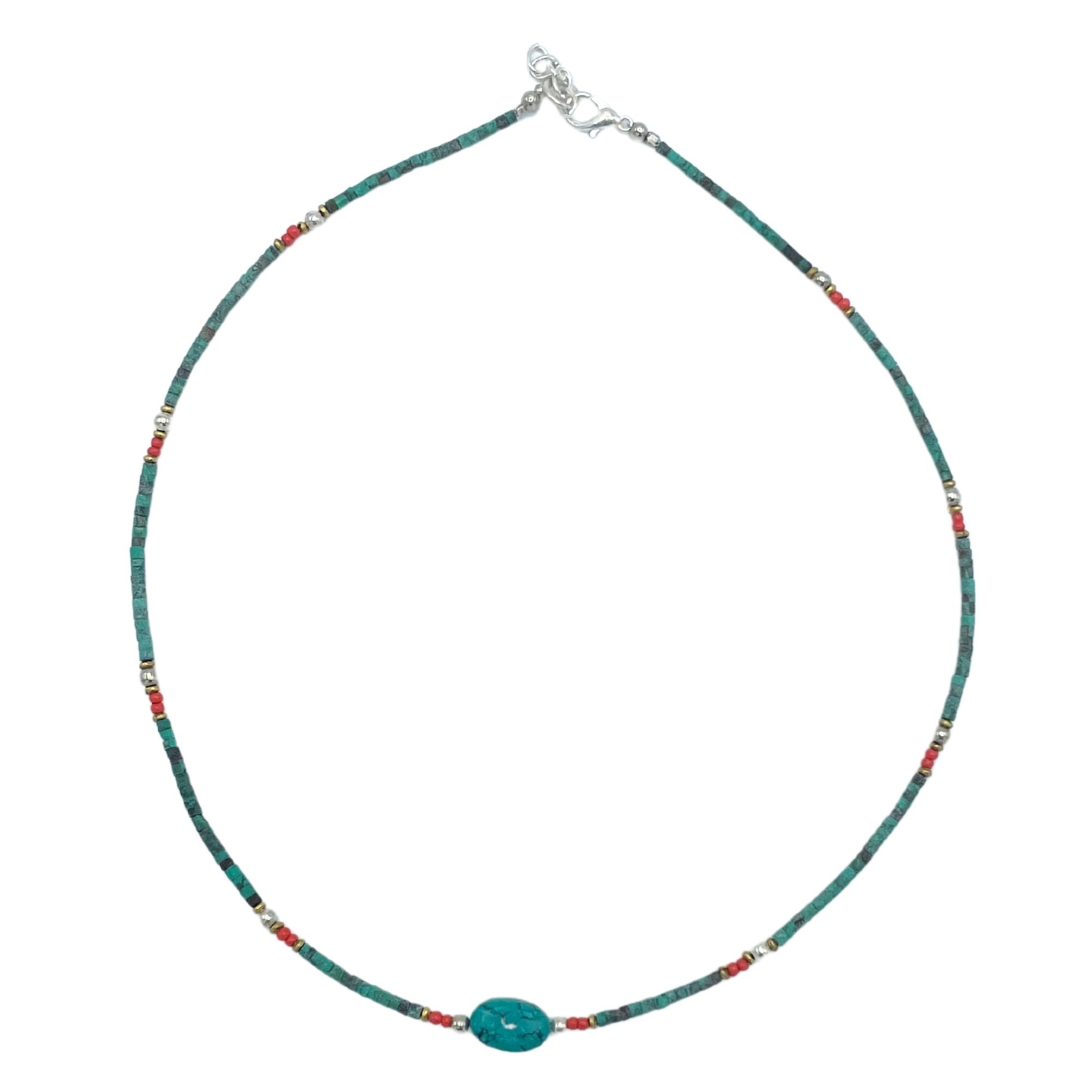Nepalese Extra Fine Gem Necklace - Turquoise &amp; Stone