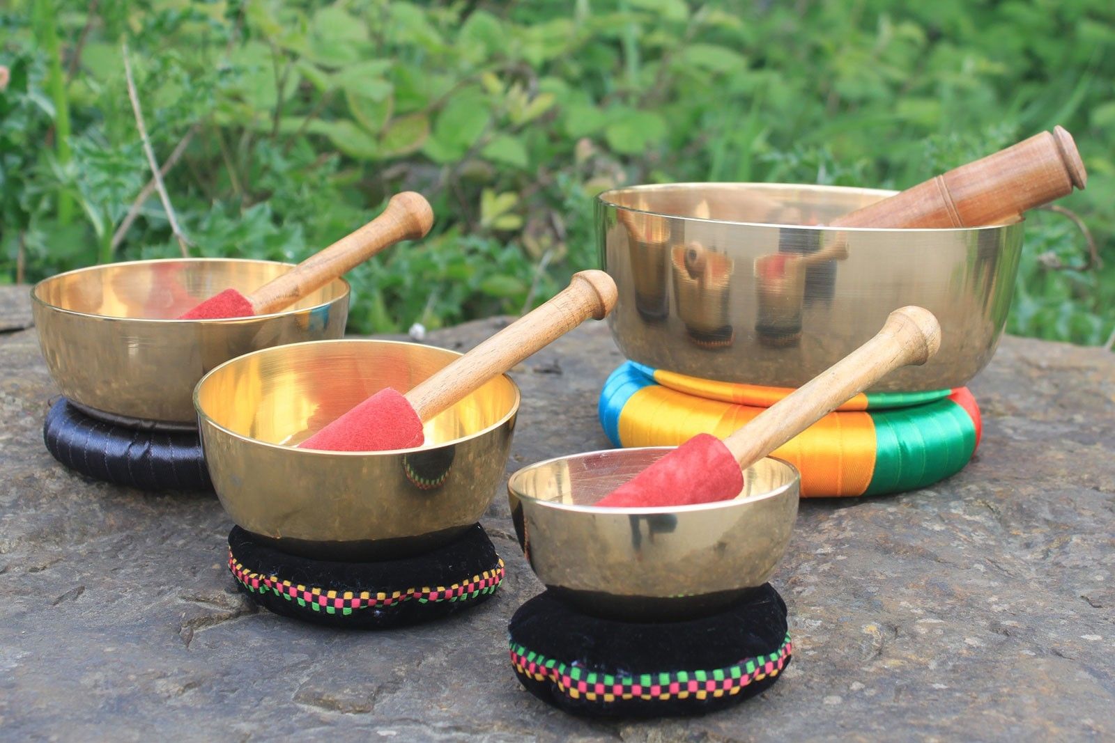 10cm Brass Singing Bowl Set