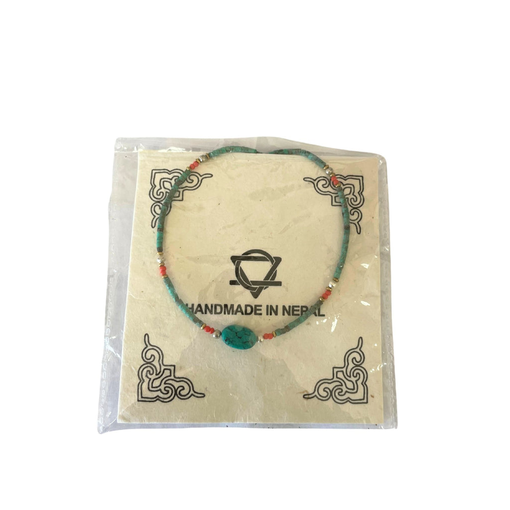 Nepalese Extra Fine Gem Necklace - Turquoise &amp; Stone