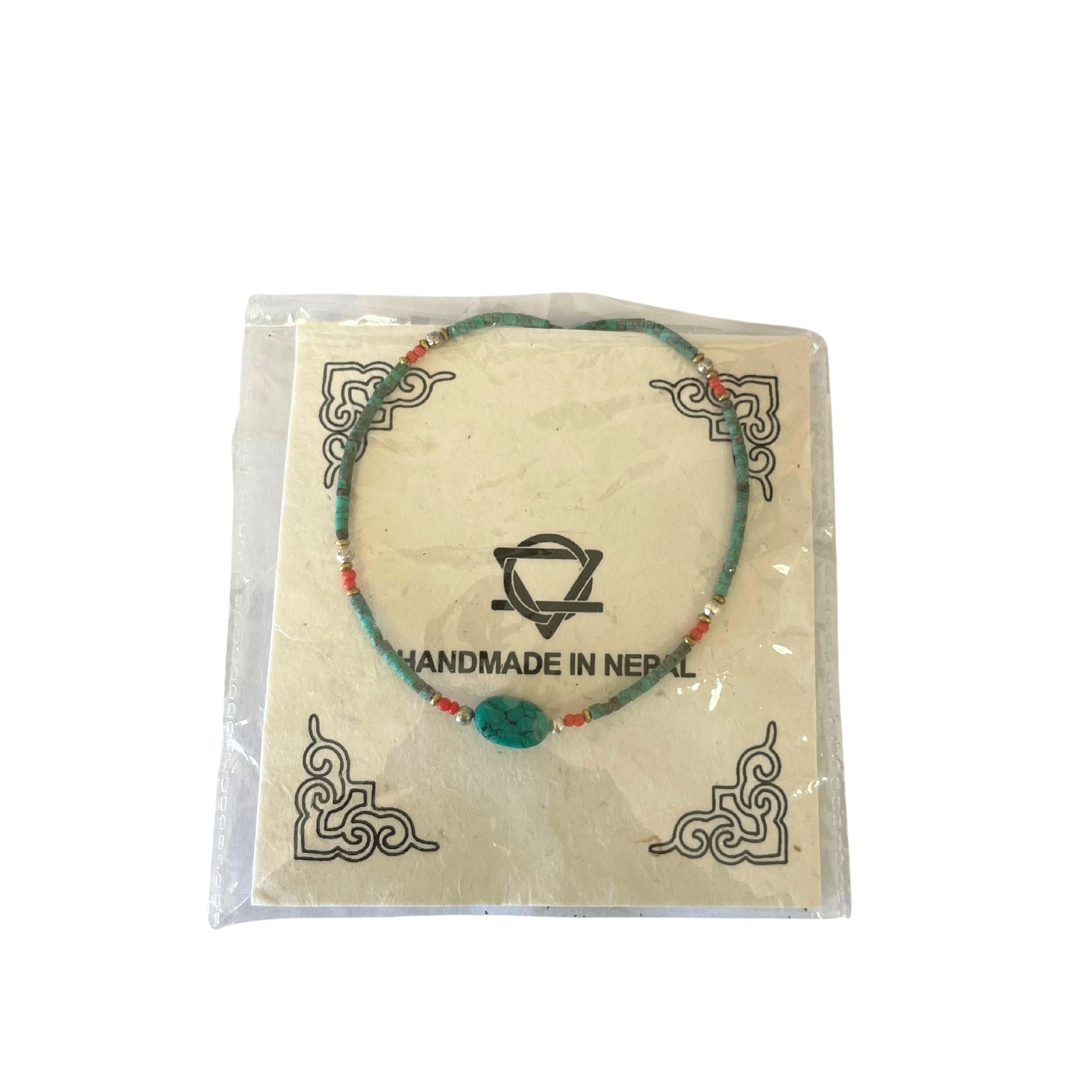 Nepalese Extra Fine Gem Necklace - Turquoise &amp; Stone