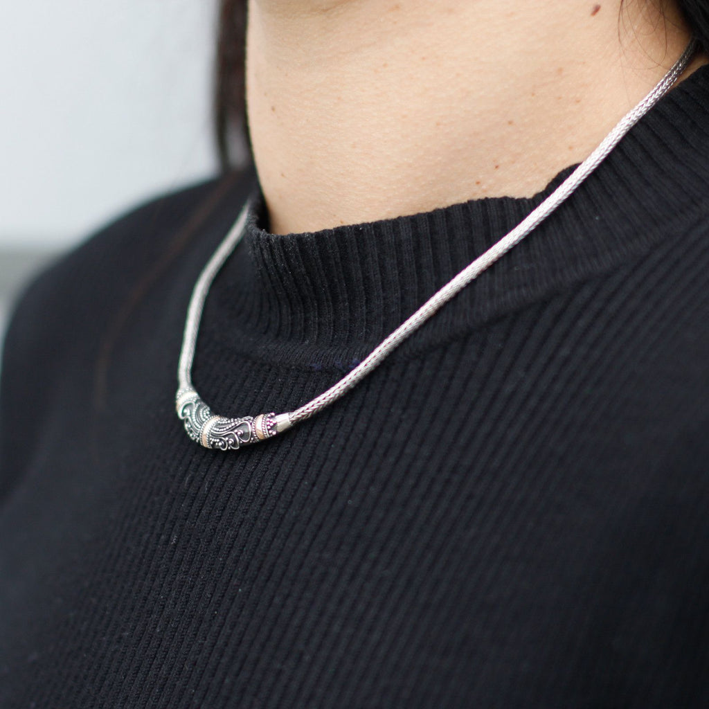 Silver & Gold Bracelet - Tribal