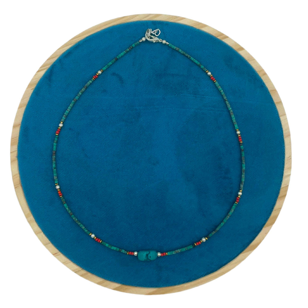 Nepalese Extra Fine Gem Necklace - Turquoise &amp; Stone