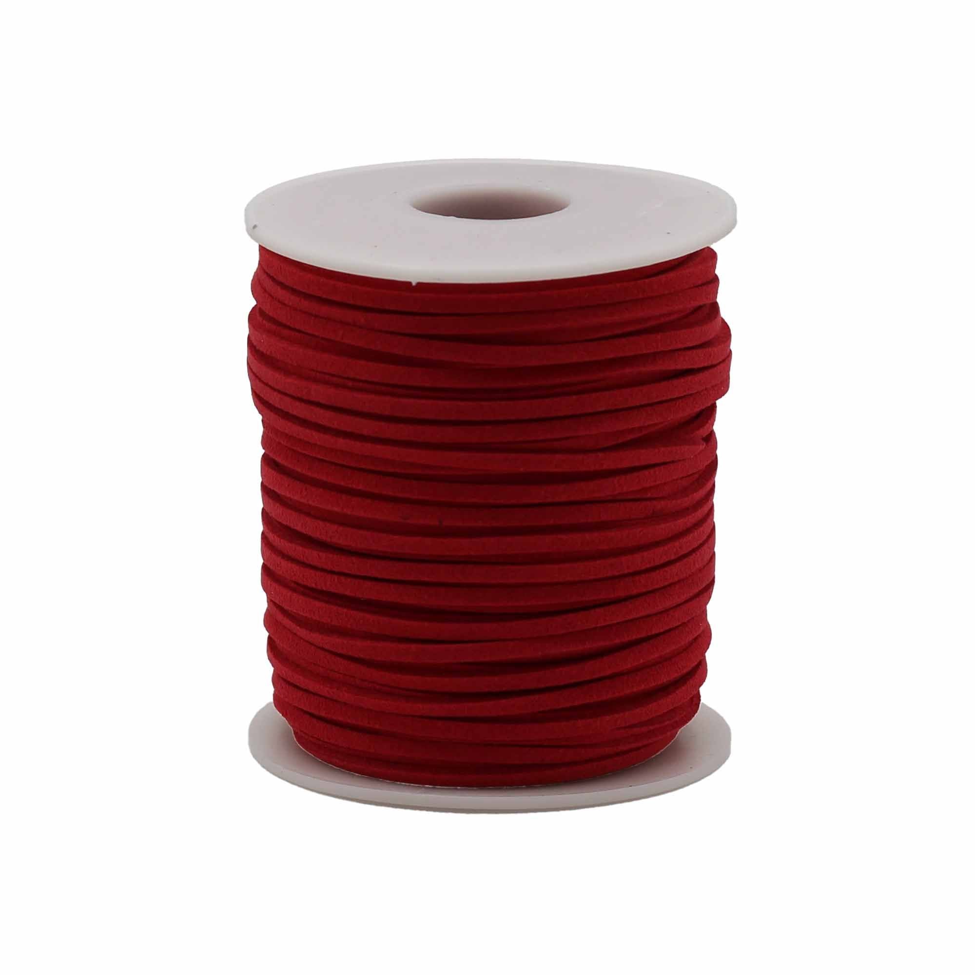 Bulk Roll Pendant Cord - 2.5mm x 45m - Red A056