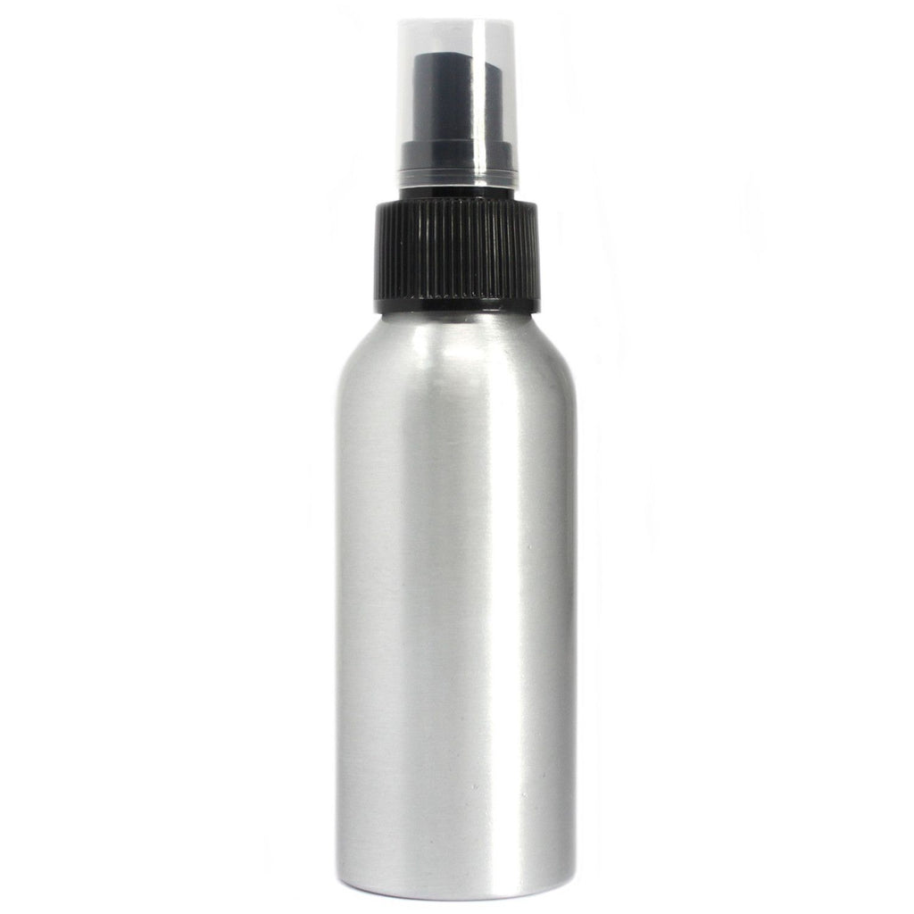 100ml Aluminum Bottle with Black Spray Top