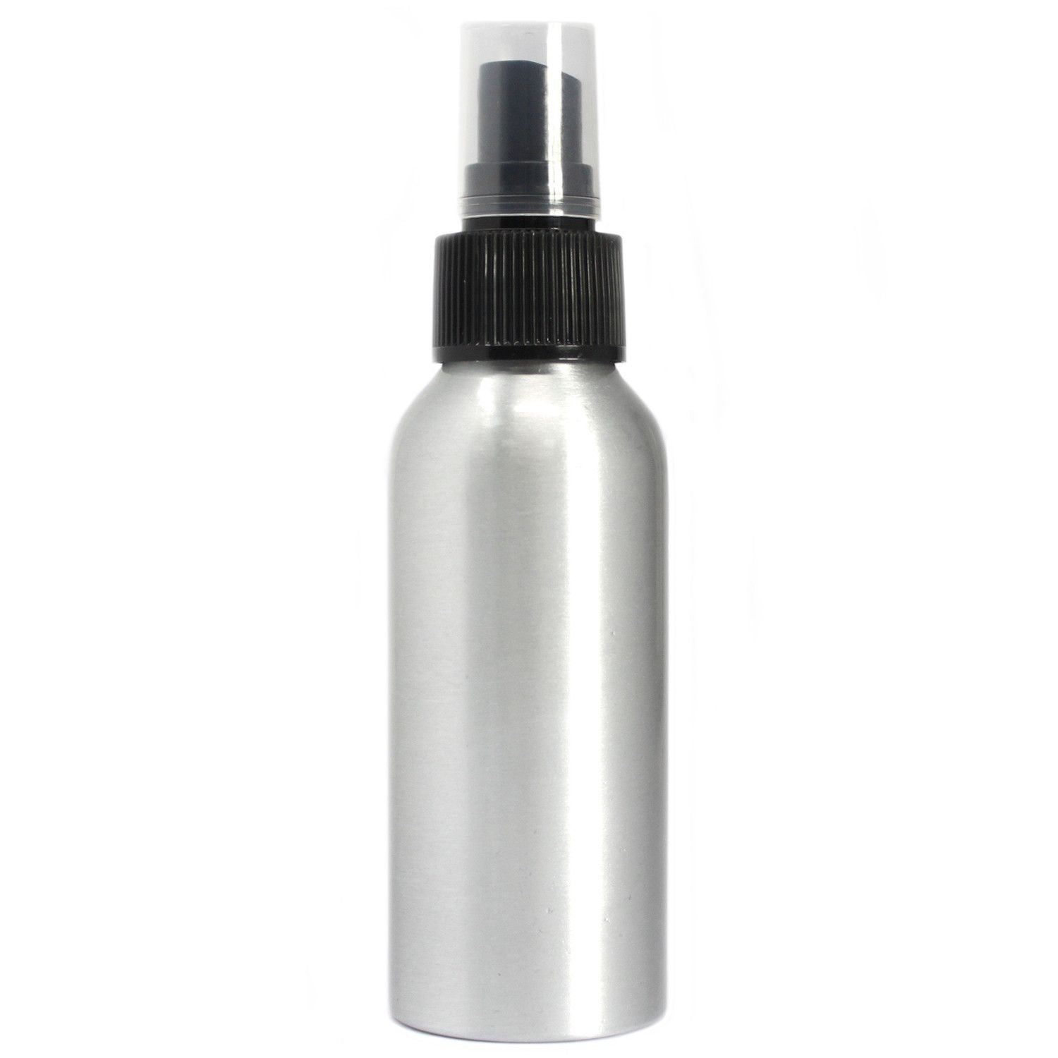 100ml Aluminum Bottle with Black Spray Top