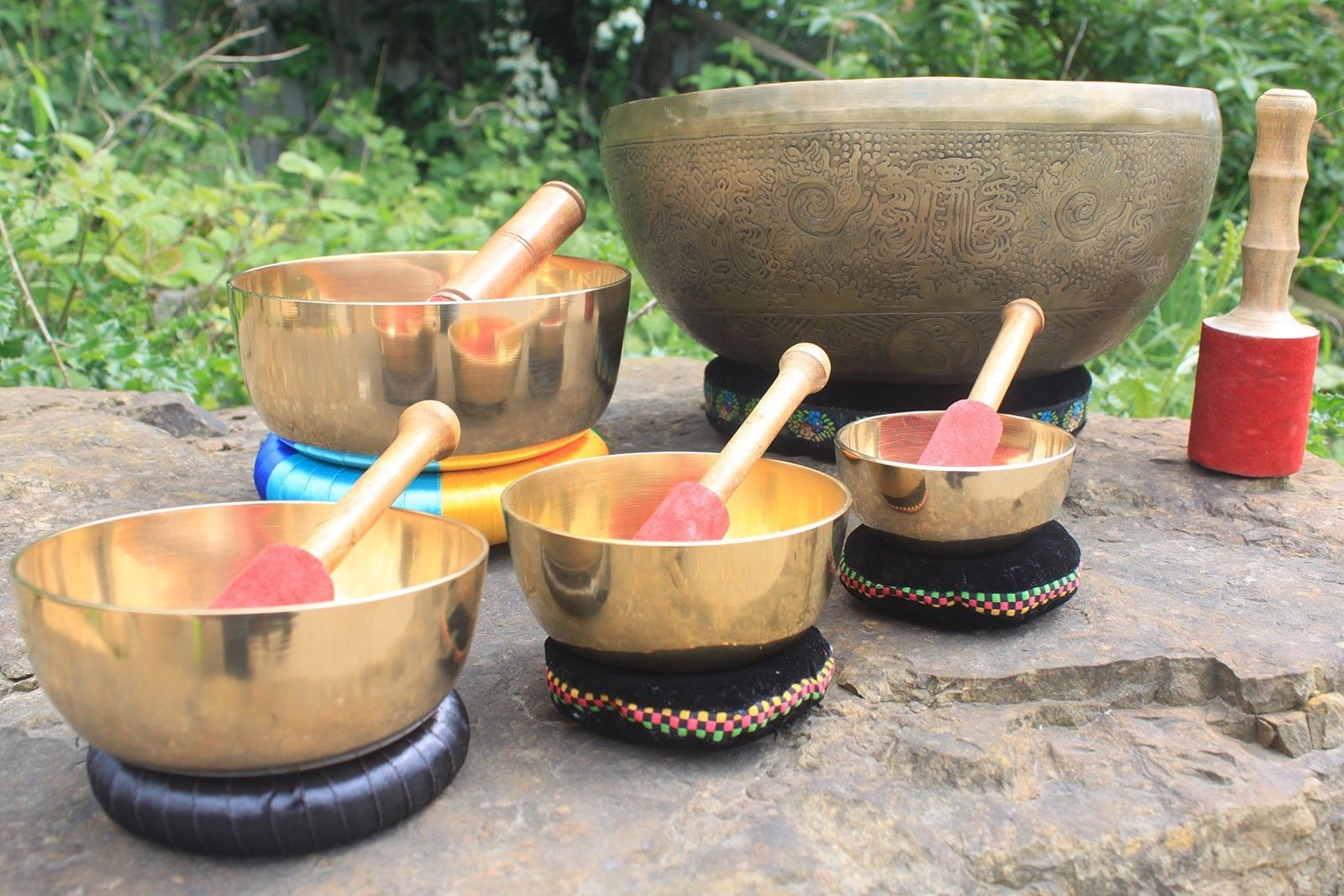 10cm Brass Singing Bowl Set