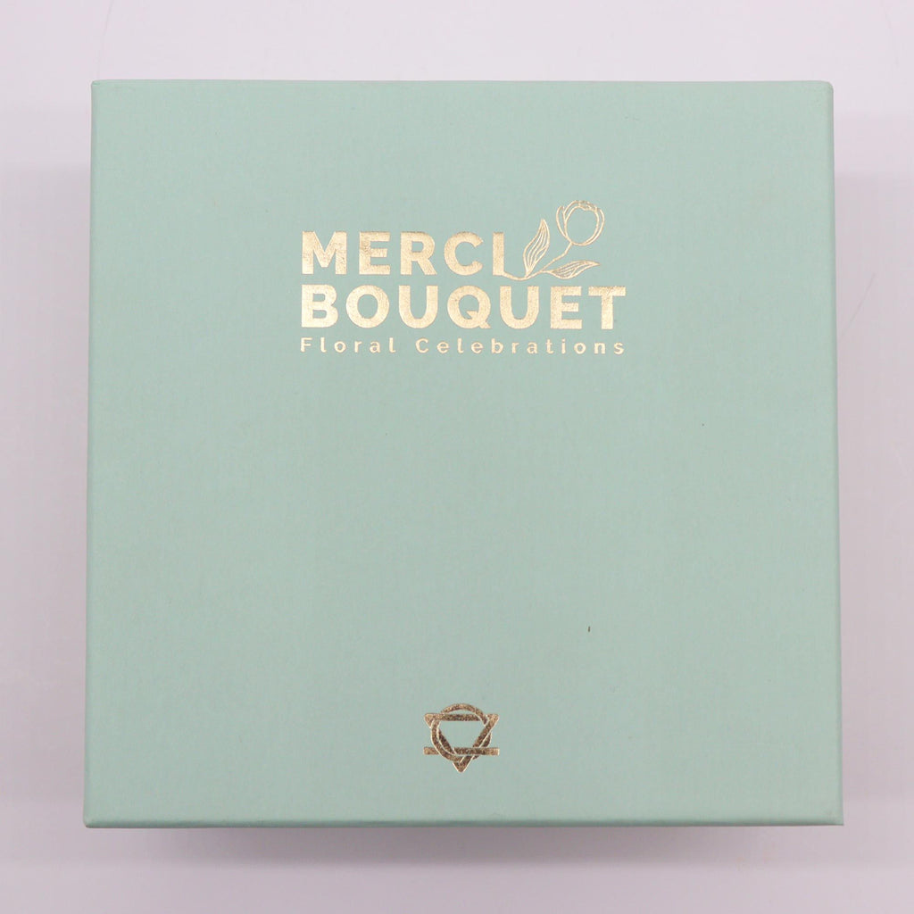 Caja cuadrada - Bendiciones de boda - Blanco y marfil