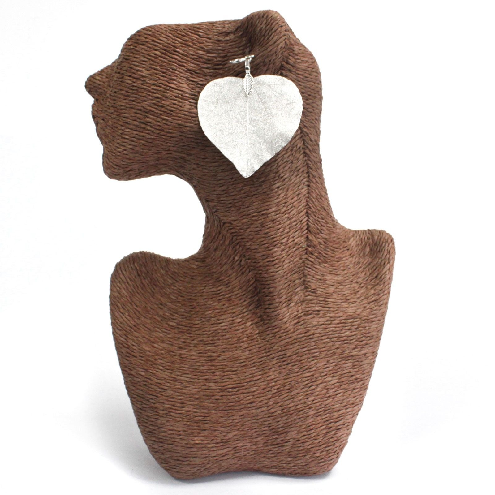 Earrings - Heart Leaf - Silver