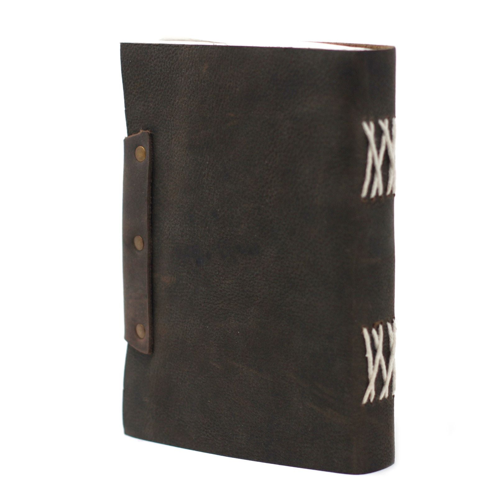 Leather Black Confessions with Lock Notebook (18x13 cm)