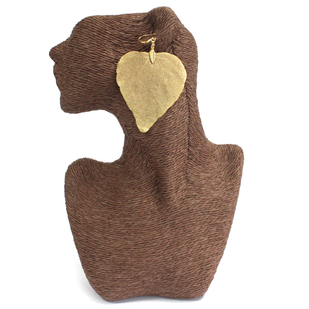 Earrings - Heart Leaf - Gold