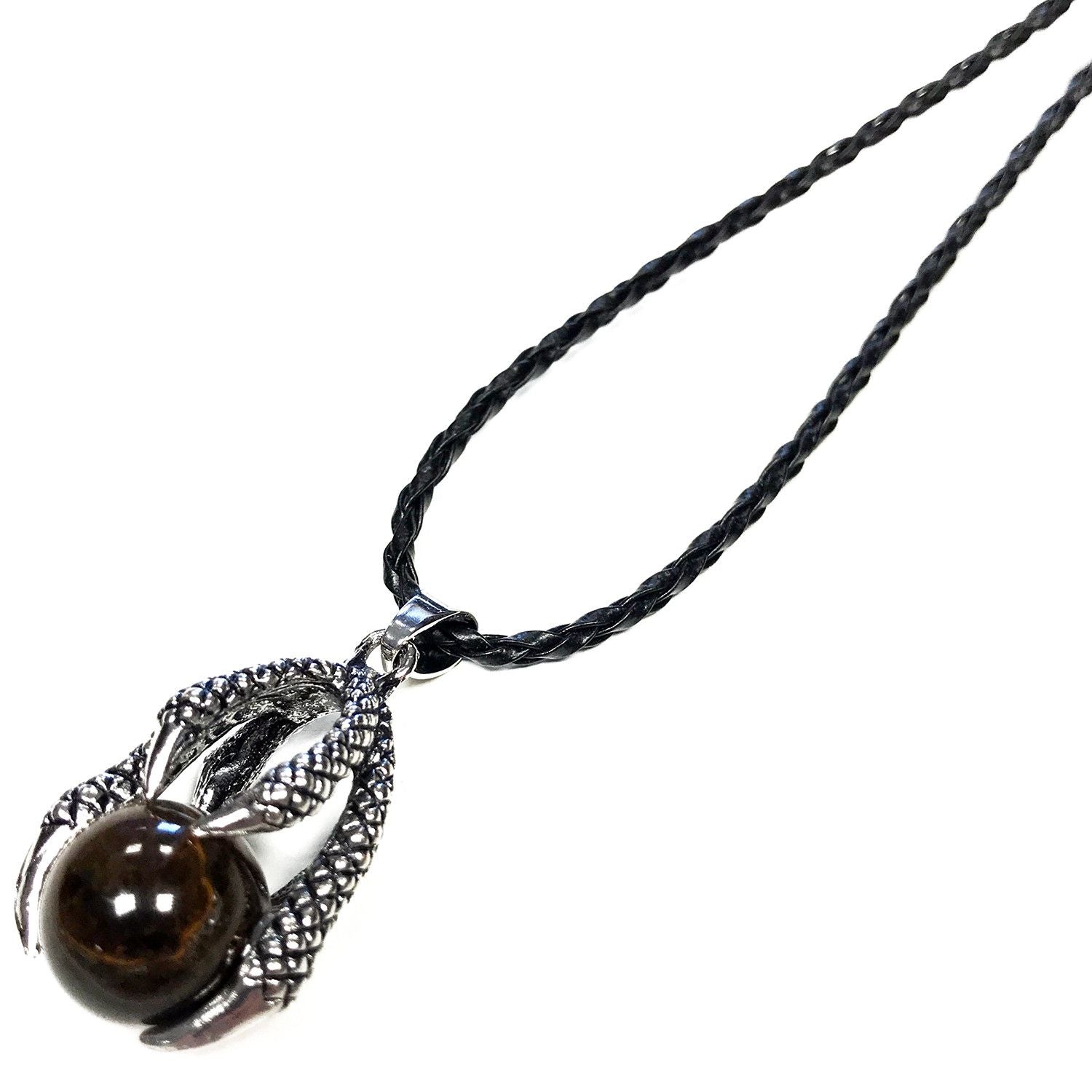 Lrg Dragon Claw Pendent - Tiger Eye