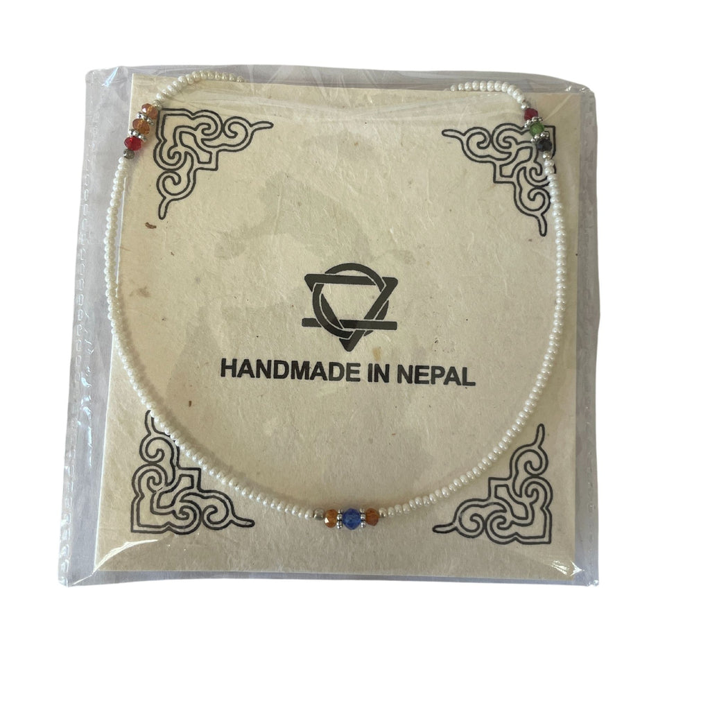 Nepalese Extra Fine Gem Necklace - Pearl &amp; Cut Beads