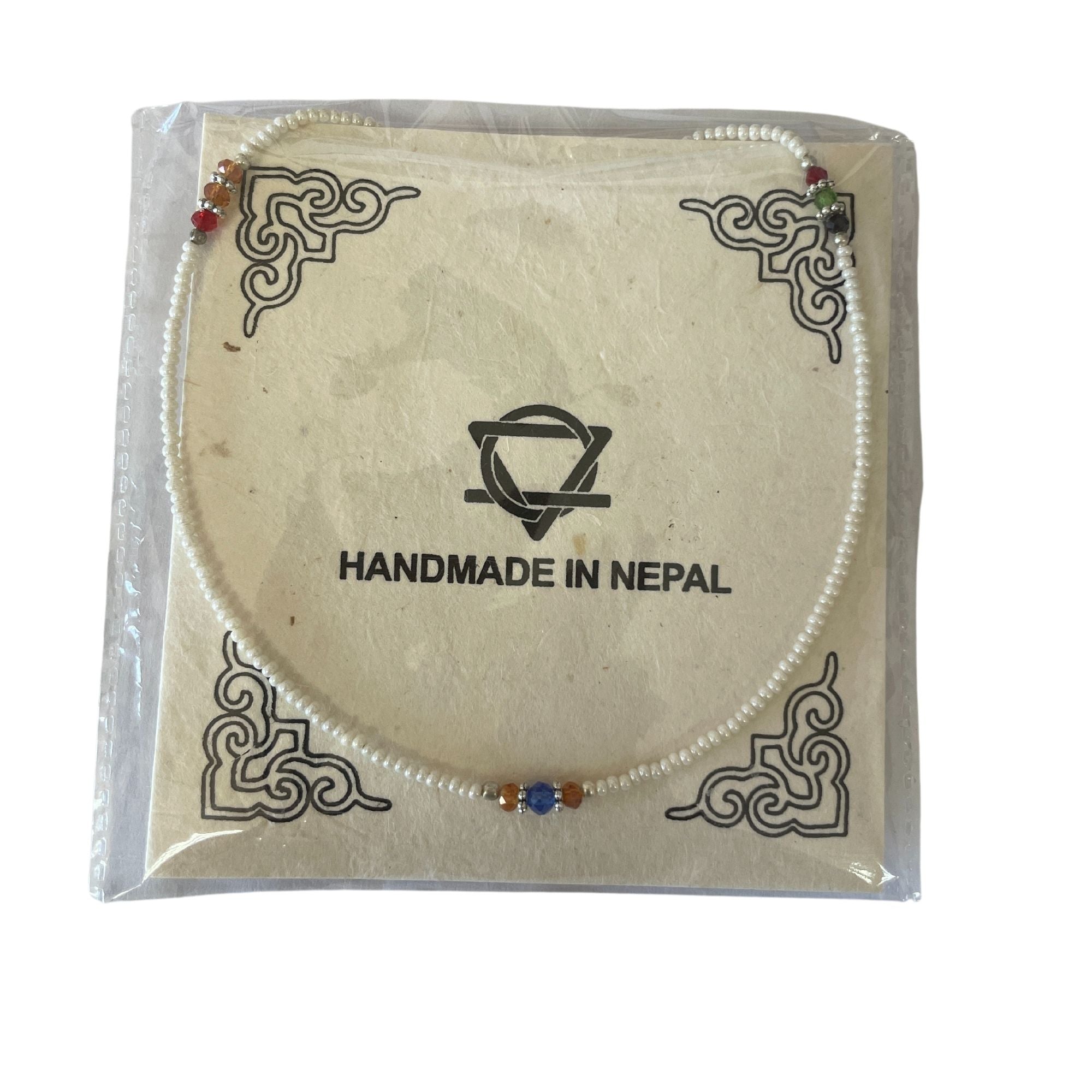 Nepalese Extra Fine Gem Necklace - Pearl &amp; Cut Beads