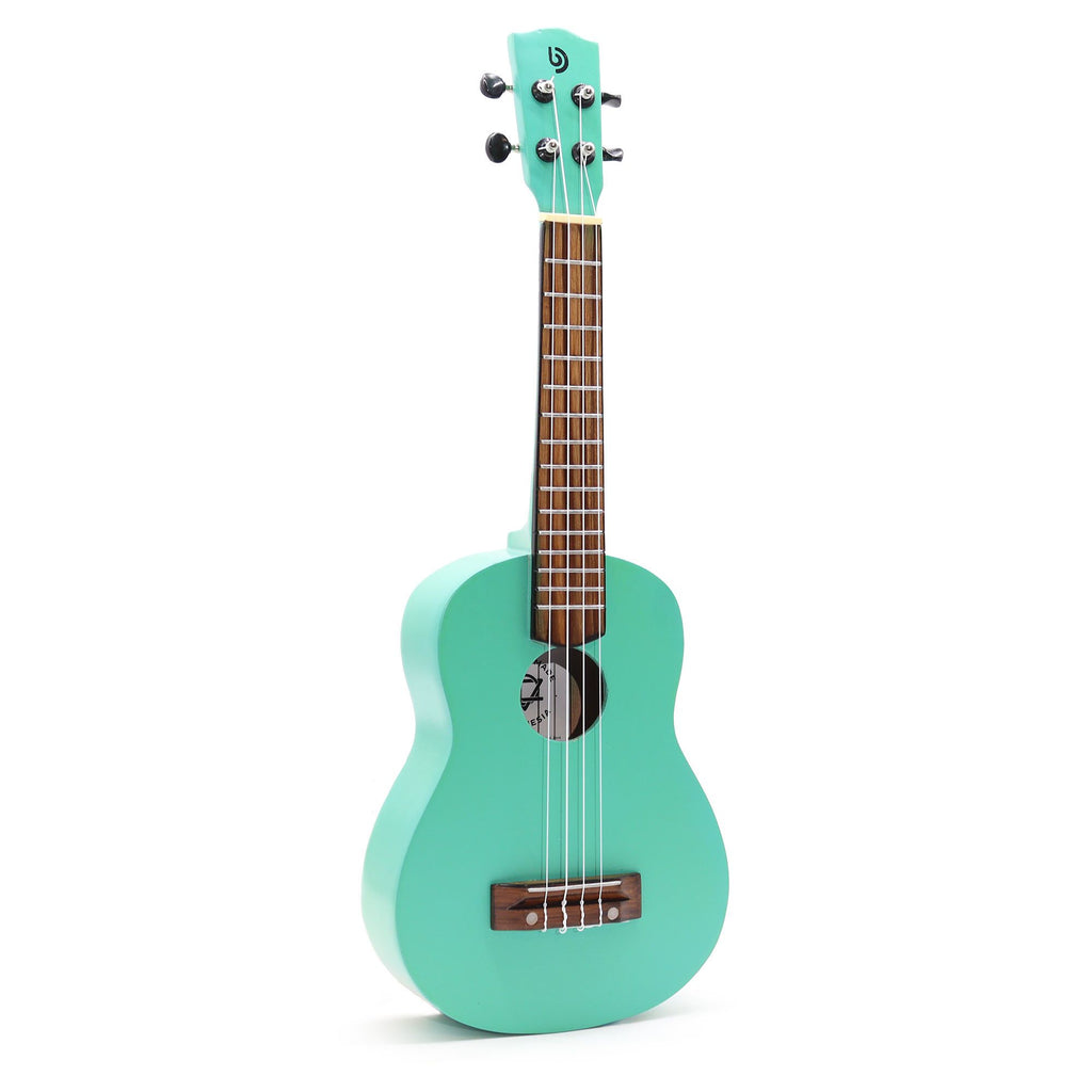 Handgemaakte ukelele - turquoise afwerking (4 snaren)