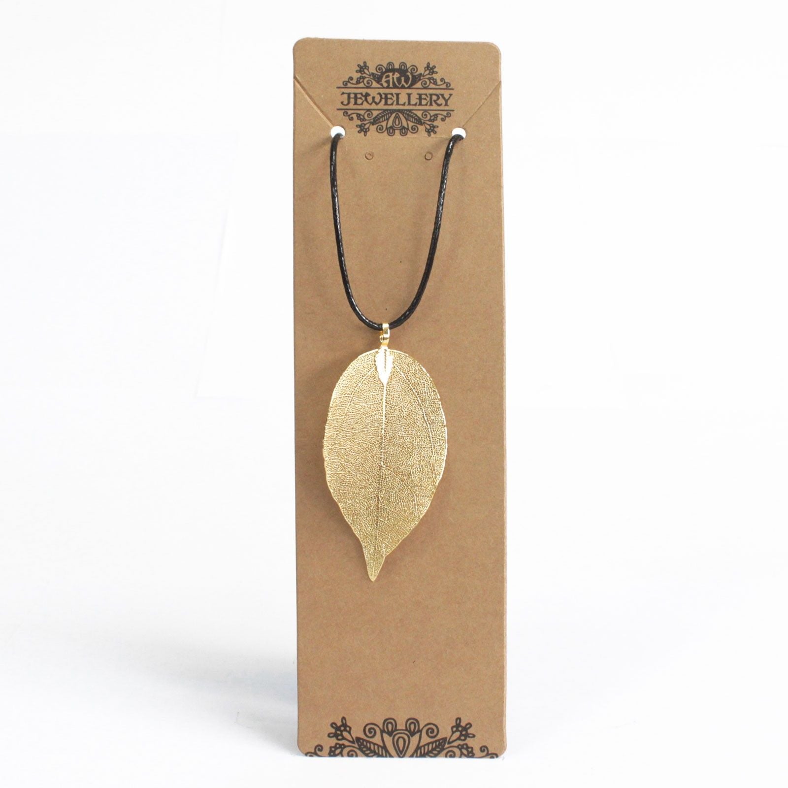 Necklace - Bravery Leaf - Gold