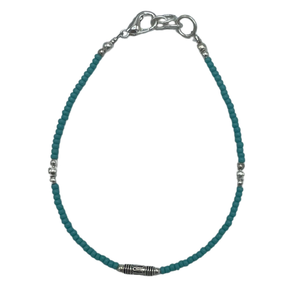 Nepalese Extra Fine Gem Bracelet - Turquoise &amp; Teardrop