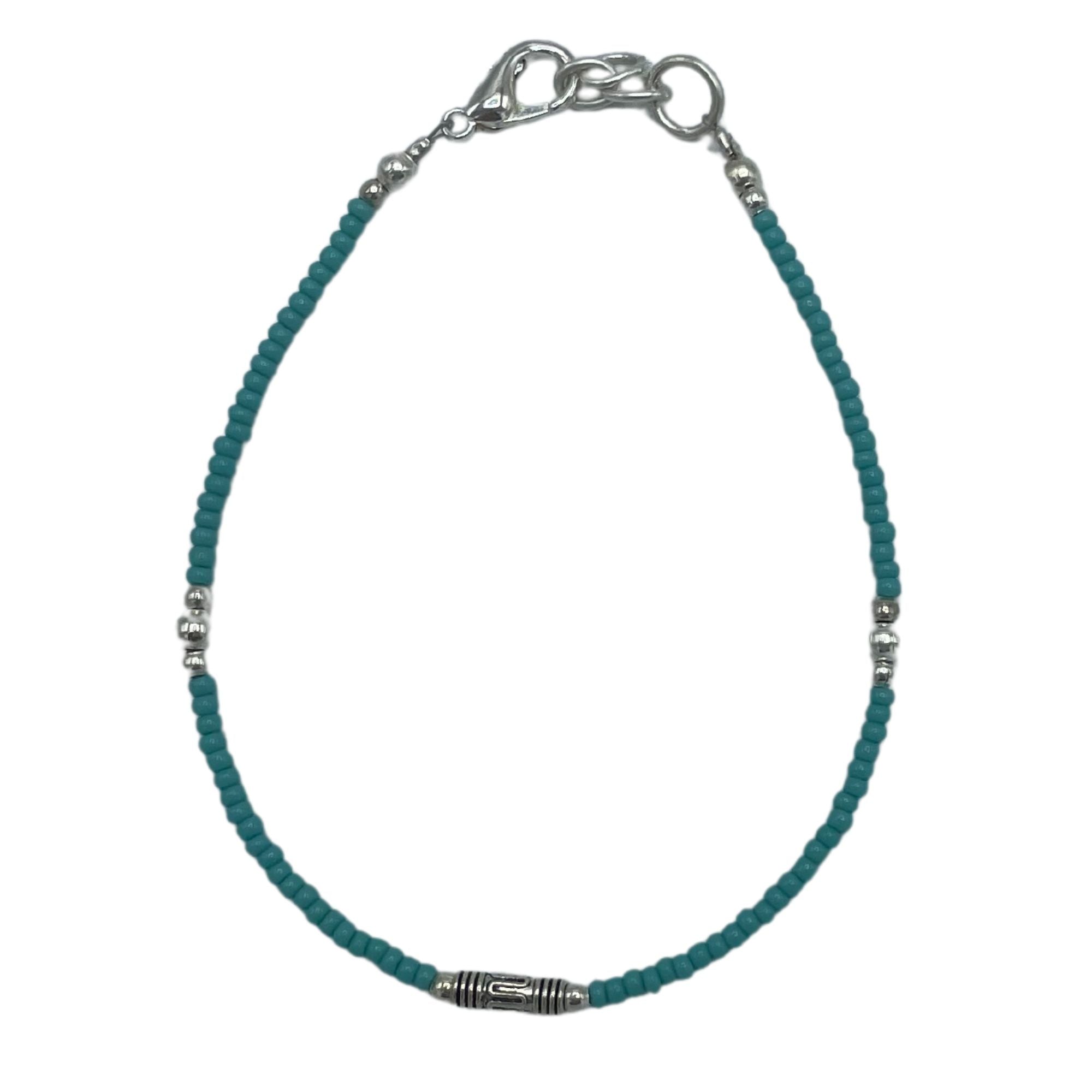 Nepalese Extra Fine Gem Bracelet - Turquoise &amp; Teardrop