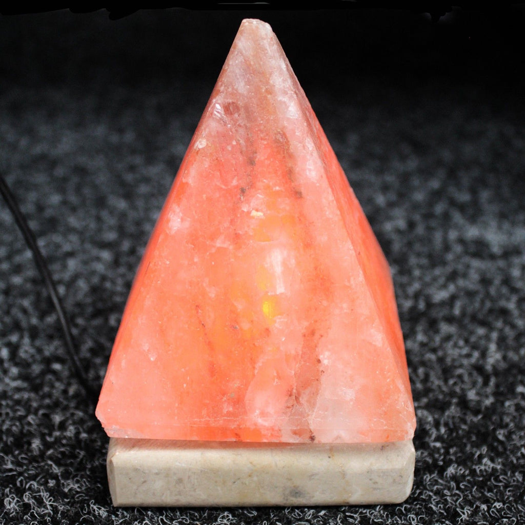 Quality USB Pyramid Salt Lamp - 9 cm (white light)