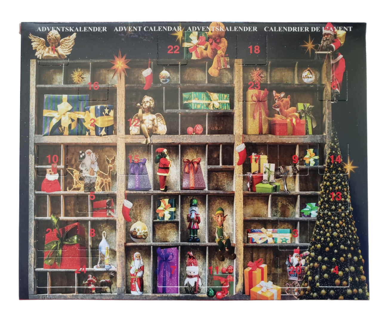 Adventskalender met 24 echte geslepen edelstenen